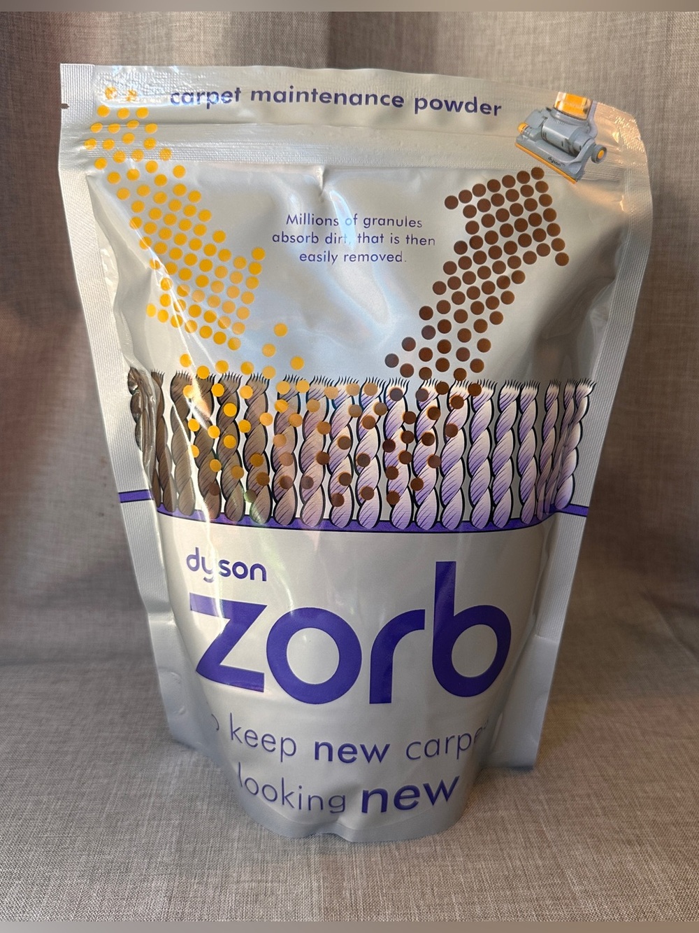 Dyson Zorb Cleaner Refreshing Carpet Maintenance Powder 26.5 Oz Sealed Bag